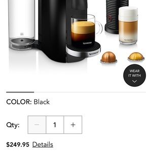 Nespresso Black Espresso Maker